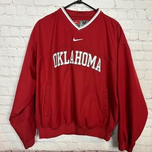 Nike Men's Red Oklahoma Windbreaker